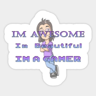 I am Beautiful Sticker